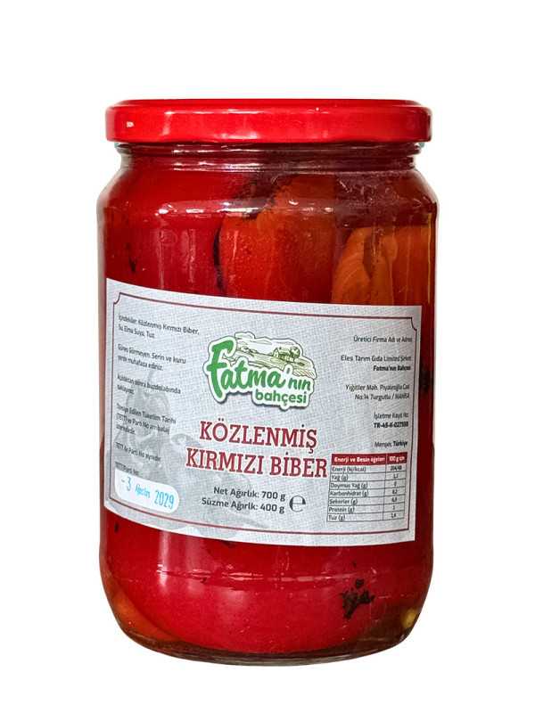 Közlenmiş Kırmızı Bİber 660 gr