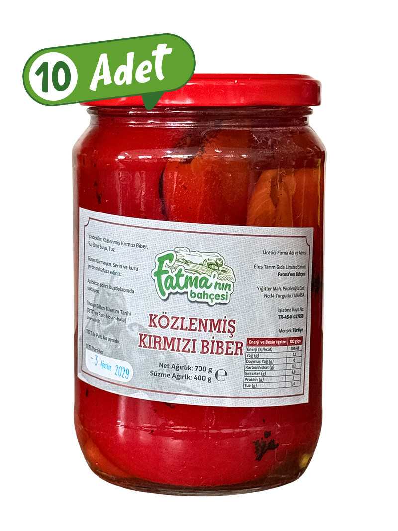 Közlenmiş Kapya Biber 10 x 660 Gr