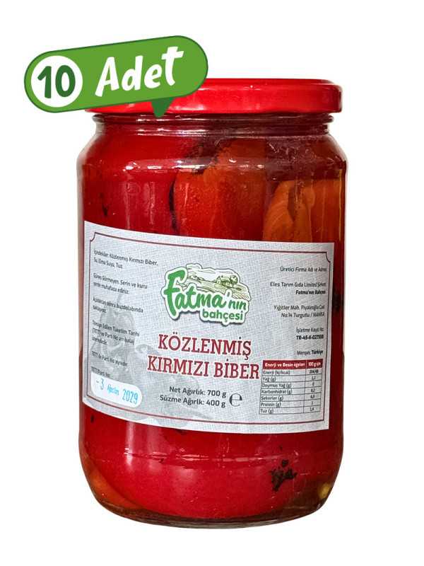 Közlenmiş Kapya Biber 10 x 660 Gr