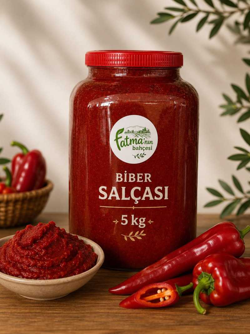 Biber Salçası 5 kg. güneş