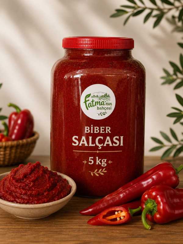 Biber Salçası 5 kg. güneş