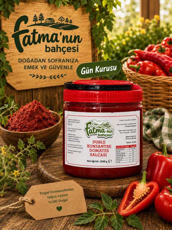 Domates Salçası 1kg - Gün Kurusu