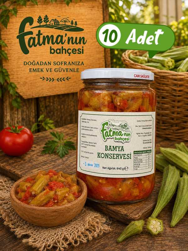 Kınalı Bamya Konserve 10 Adet