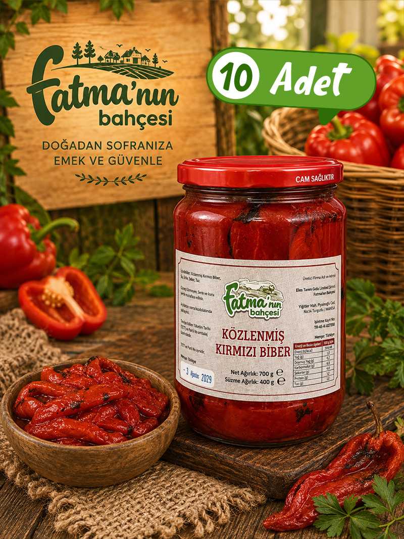 Közlenmiş Kapya Biber 10x700 gr