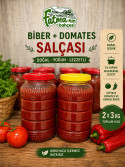 Biber + Domates Salçası 2x3 Kg.